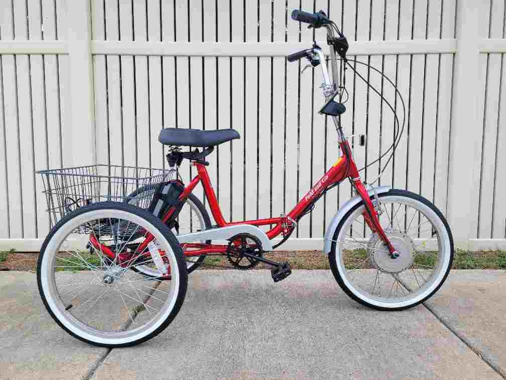 True Bicycles Fold and Go Electric Red