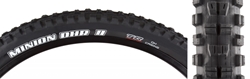 TIRE MAX MINION DHR II 29x2.4 BK WIRE/60BIKEPARK/DC/DH/TR 