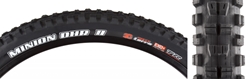 TIRE MAX MINION DHR II 29x2.4 BK FOLD/60 3CG/EXO+/TR/WT 