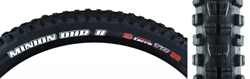 TIRE MAX MINION DHR II 27.5x2.5 BK FOLD/120x2 3CT/DD/TR 